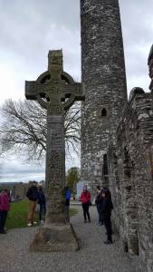 Celtic high cross and 92 ft. tall tower at Monasterboice