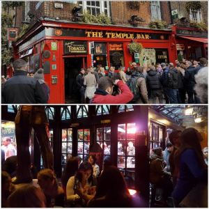 And of course we had to visit the famous Temple Bar, tucked away on a side street in Dublin