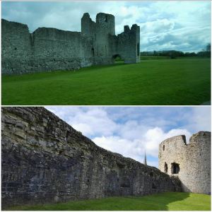 The curtain walls of Trim Castle